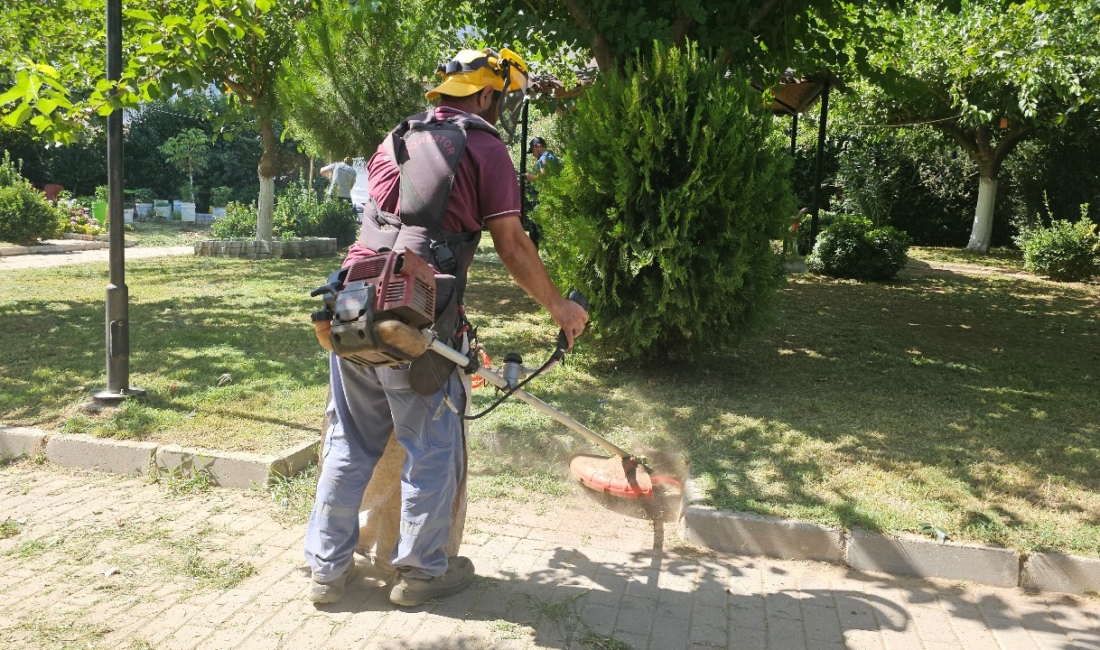 Köşk Belediyesi park ve bahçeleri düzenlemeye devam ediyor Köşk Belediyesi Ekipleri, Belediye Başkanı Nuri Güler’in talimatıyla ilçe genelindeki