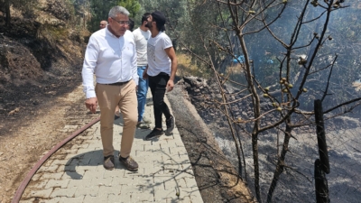 Köşk Belediye Başkanı Nuri Güler, bugün ögle saatlerinde Cumayanı Mahallesinde