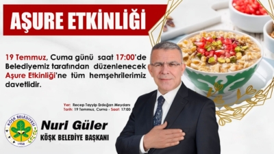 Köşk Belediye Başkanı Nuri Güler, Köşk Belediyesi tarafından her yıl