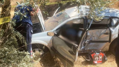 Baklaköy'de bugün otomobilin şarampole devrildiği kazada aĝır yaralanan Hamit Görgülü