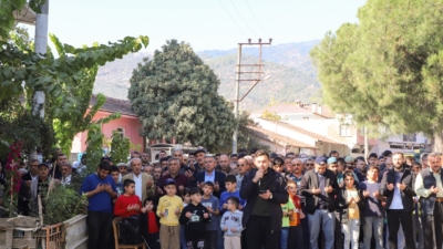 Köşk'e bağlı Başçayır Mahallesinde mahalle sakinleri kuraklık için yağmur duasına