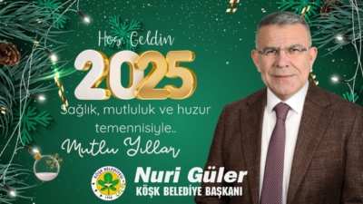 Köşk Belediye Başkanı Nuri Güler, yeni yıl dolayısıyla bir kutlama