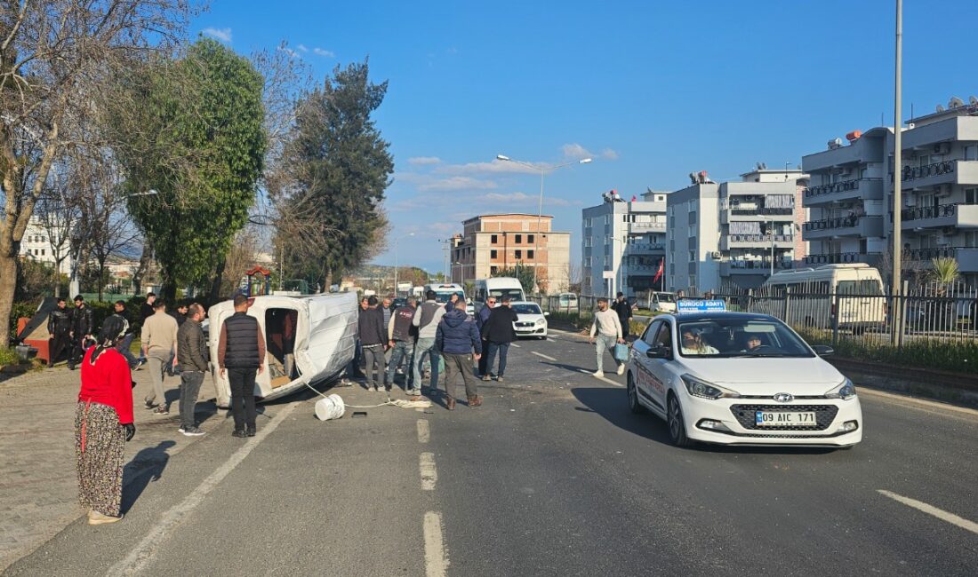Kontrolden çıkan minibüs takla attı, 1 kişi yaralandı Kaza saat 16:40 sıralarında Aydın - Denizli karayolu, Altıeylül alt