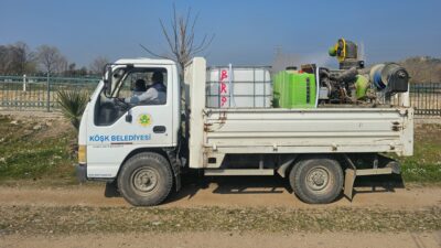 Köşk Belediyesi ekipleri, Belediye Başkanı Nuri Güler'in talimatıyla halk sağlığını