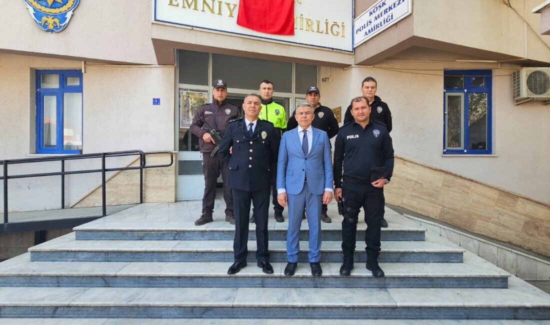 Başkan Güler’den ilçe emniyetine anlamlı ziyaret Köşk Belediye Başkanı Nuri Güler, Türk Polis Teşkilatı'nın 180. kuruluş