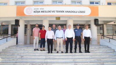 Köşk Kaymakamı Hasan Taş ve Köşk Belediye Başkanı Nuri Güler,