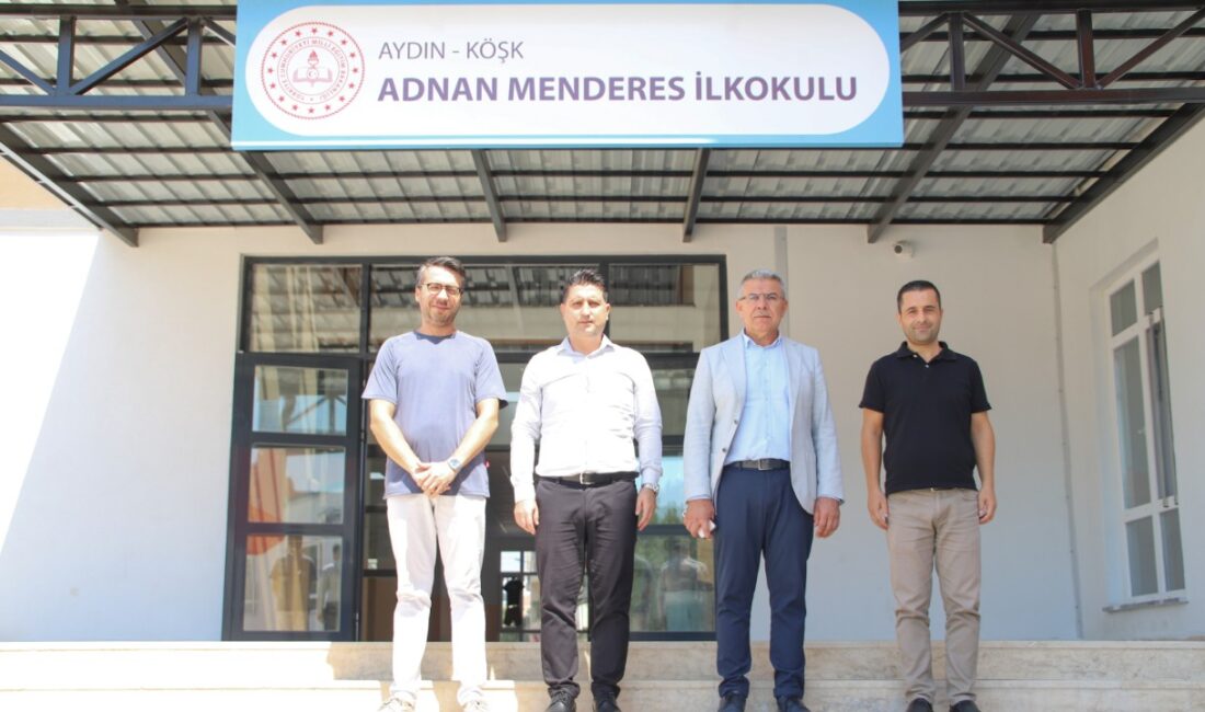 Adnan Menderes İlkokulu hizmete açıldı Köşk Belediye Başkanı Nuri Güler’in talebi doğrultusunda ilçede inşa edilen
