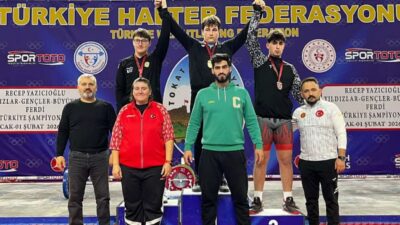 Köşk Belediye Doğanspor’un yeni kurulan halter takımı, meyvelerini ilk büyük