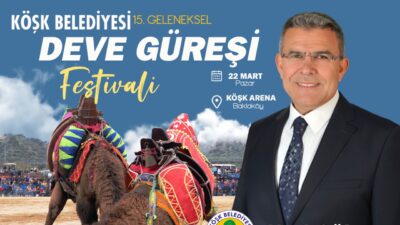 Köşk Belediyesi tarafından geleneksel hale getirilen Deve Güreşi Festivali bu