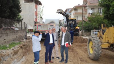 Köşk Belediyesi ekipleri, Çarşı Mahallesi’nde tamamlanan altyapı çalışmalarının ardından yol