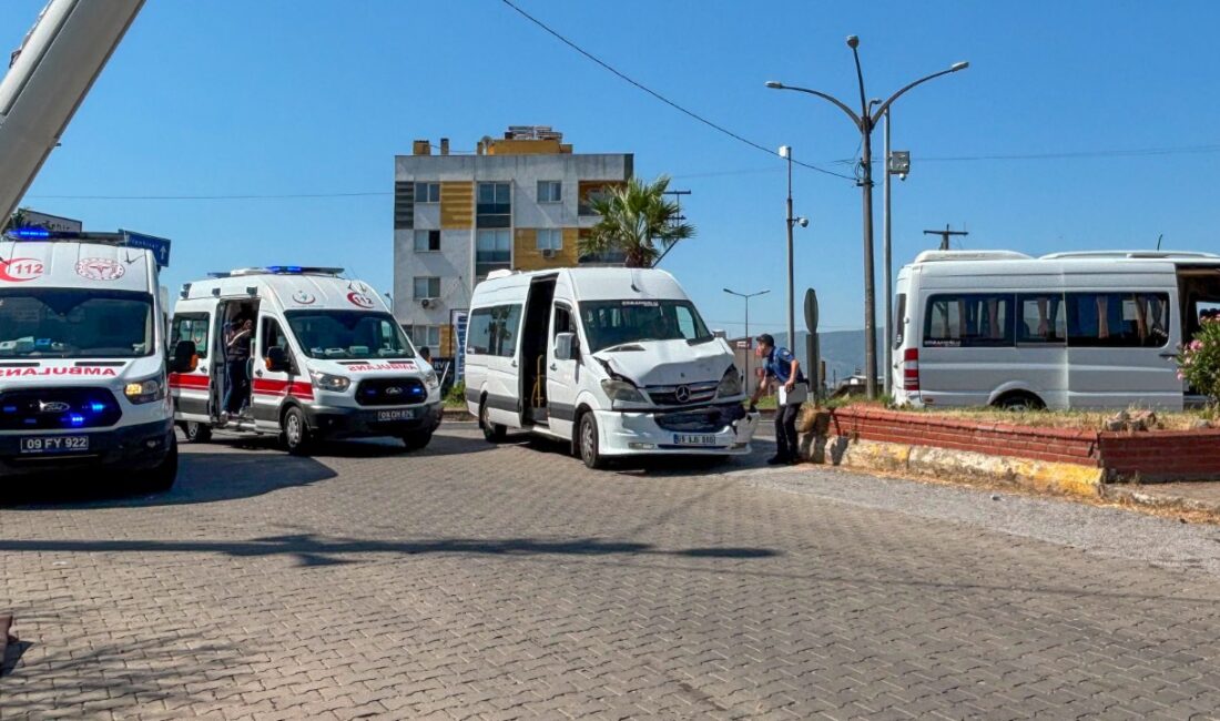 Köşk'te meydana gelen zincirleme trafik kazasında öğrenci taşıyan iki minibüs