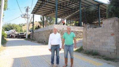 Köşk Belediye Başkanı Nuri Güler, Güzelköy Mahallesi'nde yapımı devam eden