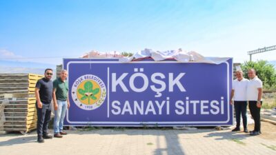 Köşk Belediyesi tarafından, sanayi sitesi esnafının talebi üzerine Köşk Sanayi