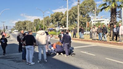Köşk'te bir otomobil ile motosikletin çarpışması sonucu meydana gelen trafik