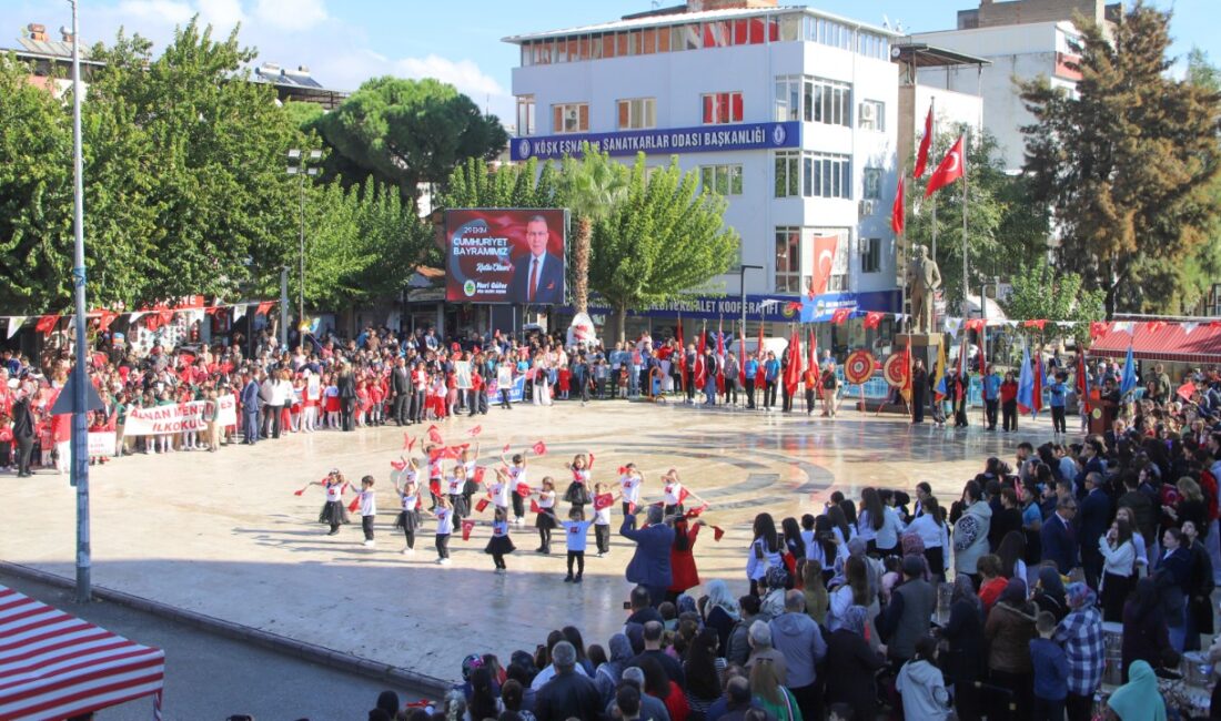 Köşk’te Cumhuriyet’in 103. yılı coşkuyla kutlandı Köşk'te, 29 Ekim Cumhuriyet Bayramı’nın 103. yıl dönümü düzenlenen törenle